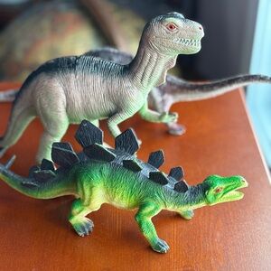 Dinosaur Toy Lot Diplodocus Allosaurus Set of 3